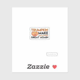 Halloween Trumpkin Funny - Classic Maga Costume De Aufkleber