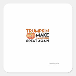 Halloween Trumpkin Funny - Classic Maga Costume De Quadratischer Aufkleber