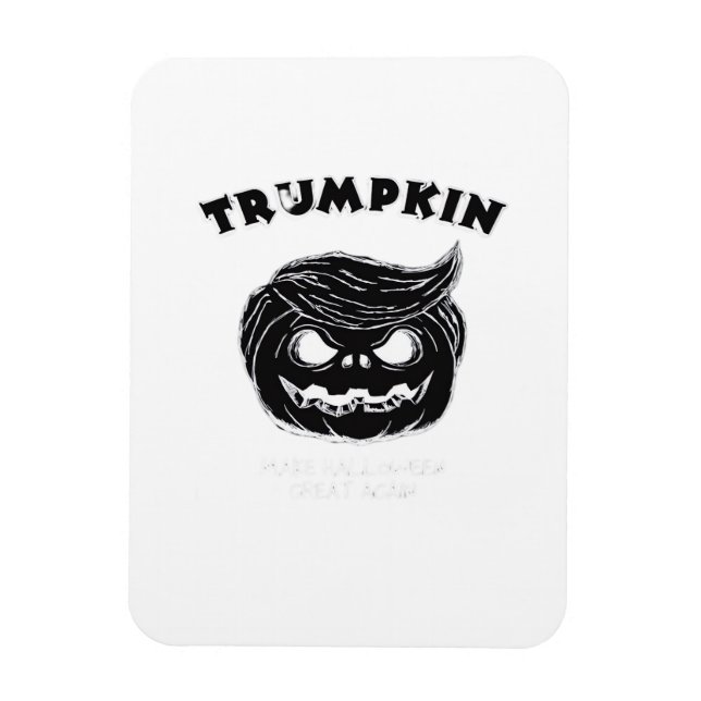 Halloween Trumpkin Funny Halloween-Kostüm Magnet (Vertikal)