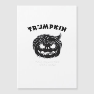 Halloween Trumpkin Funny Halloween-Kostüm Magnetkarte