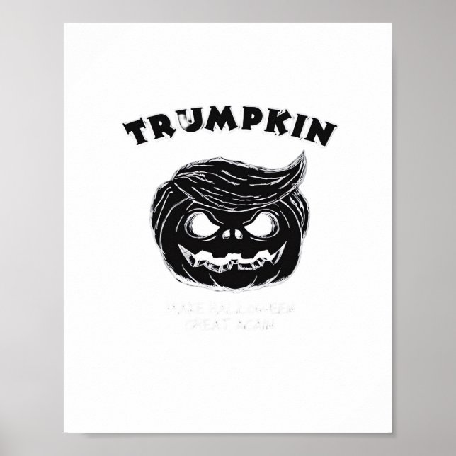 Halloween Trumpkin Funny Halloween-Kostüm Poster (Vorne)