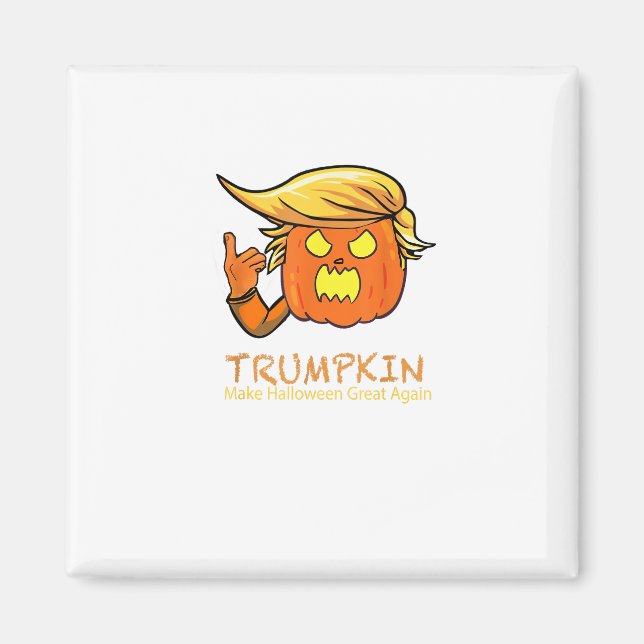Halloween Trumpkin Funny - Klassisches Kostümdesig Magnet (Vorne)