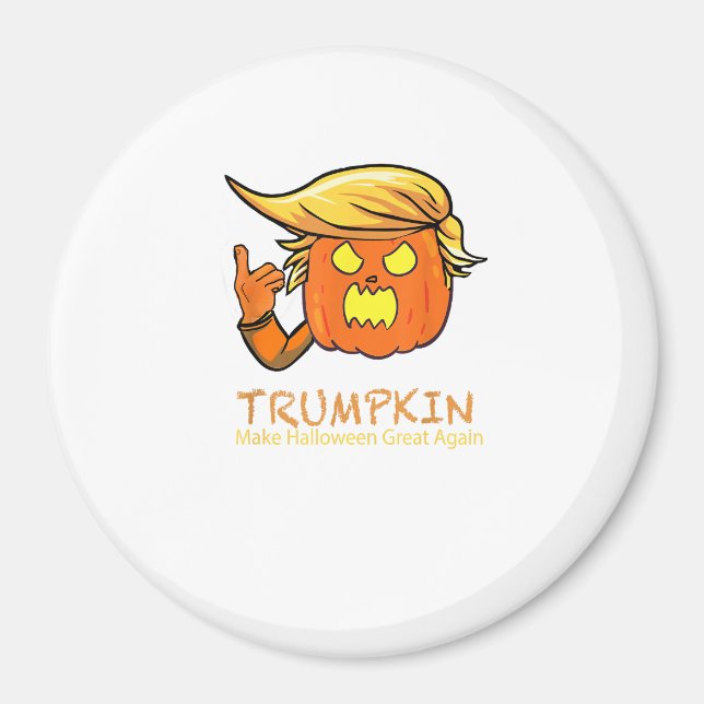 Halloween Trumpkin Funny - Klassisches Kostümdesig Magnet (Vorne)