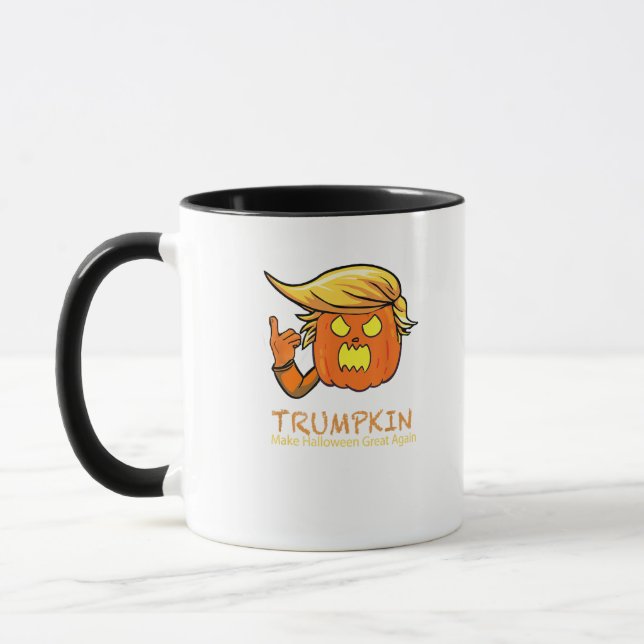 Halloween Trumpkin Funny - Klassisches Kostümdesig Tasse (Links)