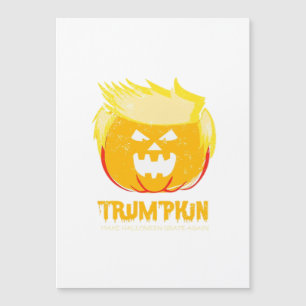 Halloween Trumpkin Funny Magnetkarte