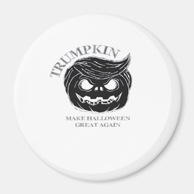 Halloween Trumpkin Funny & Niedliches Halloween-Ko Magnet (Vorne)