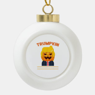 Halloween Trumpkin Funny Pumpkin Halloween Keramik Kugel-Ornament