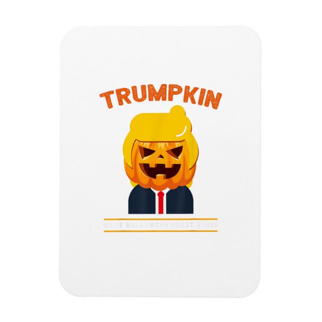 Halloween Trumpkin Funny Pumpkin Halloween Magnet (Vertikal)