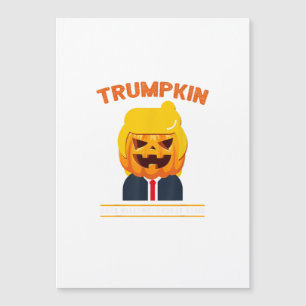 Halloween Trumpkin Funny Pumpkin Halloween Magnetkarte