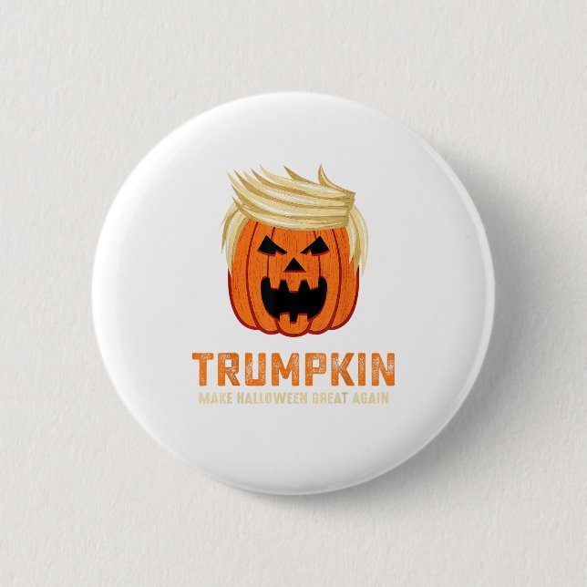 Halloween Trumpkin Funny - Spooky Parody Slogan Button (Vorderseite)