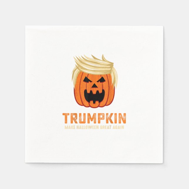 Halloween Trumpkin Funny - Spooky Parody Slogan Serviette (Vorderseite)