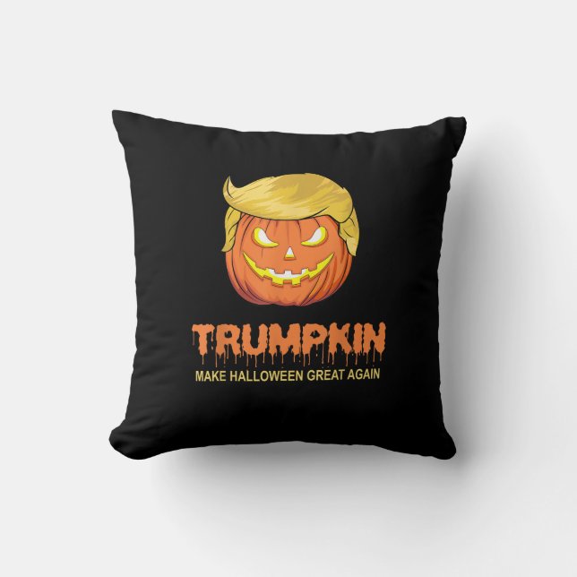 Halloween Trumpkin - Halloween Great Again De Kissen (Vorderseite)