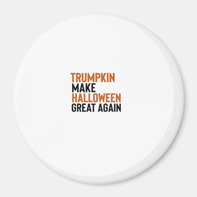 Halloween Trumpkin - Halloween Great Again Fu Magnet (Vorne)