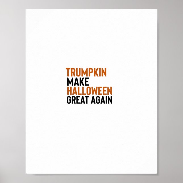 Halloween Trumpkin - Halloween Great Again Fu Poster (Vorne)