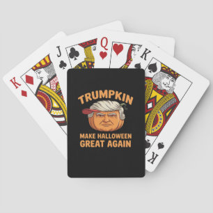 Halloween Trumpkin Halloween Great Again Funn Spielkarten