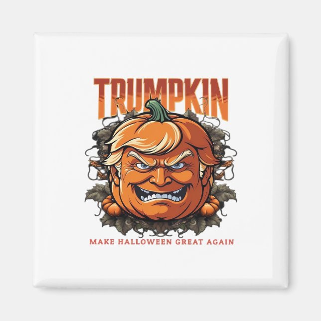 Halloween Trumpkin Halloween Great Again Tren Magnet (Vorne)