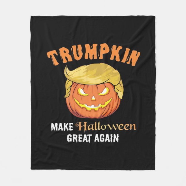 Halloween Trumpkin - Halloween wieder groß Fleecedecke (Vorderseite)
