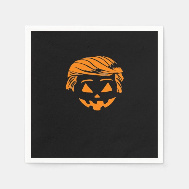 Halloween Trumpkin-Kostüm Serviette (Vorderseite)
