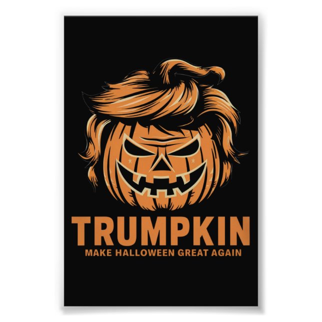 Halloween Trumpkin macht Halloween erneut großarti Fotodruck (Vorne)