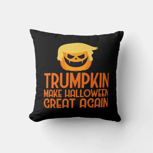 Halloween Trumpkin macht Halloween erneut großarti Kissen (Vorderseite)