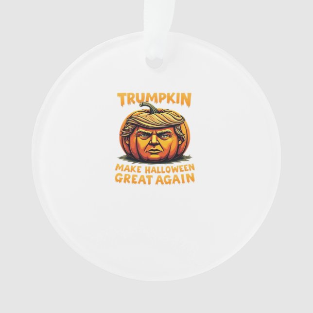 Halloween Trumpkin macht Halloween erneut großarti Ornament (Vorderseite)