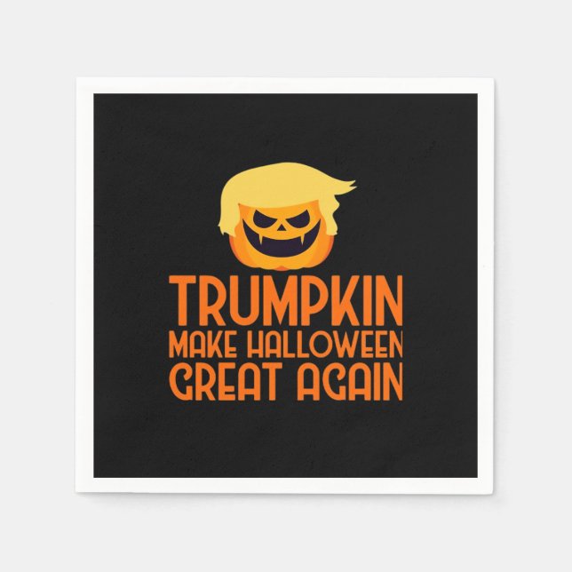 Halloween Trumpkin macht Halloween erneut großarti Serviette (Vorderseite)