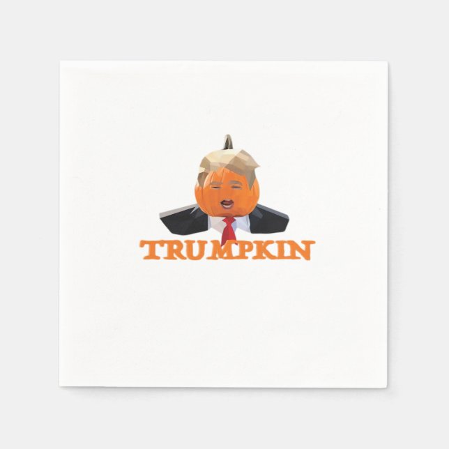 Halloween Trumpkin Serviette (Vorderseite)