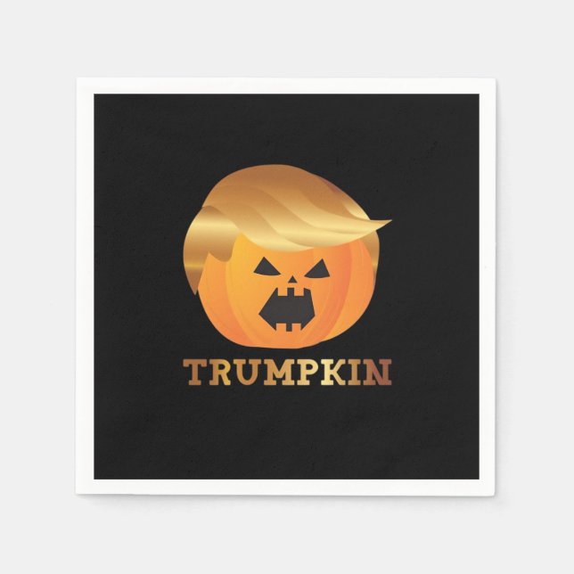 Halloween Trumpkin Serviette (Vorderseite)