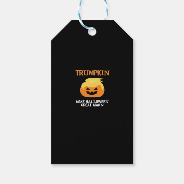 Halloween Trumpkin V3 Geschenkanhänger (Vorderseite)