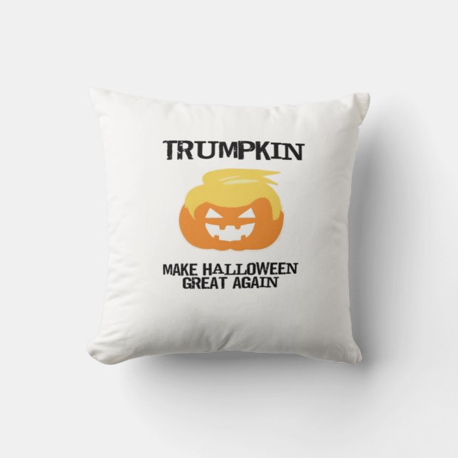 Halloween Trumpkin V3 Kissen (Vorderseite)