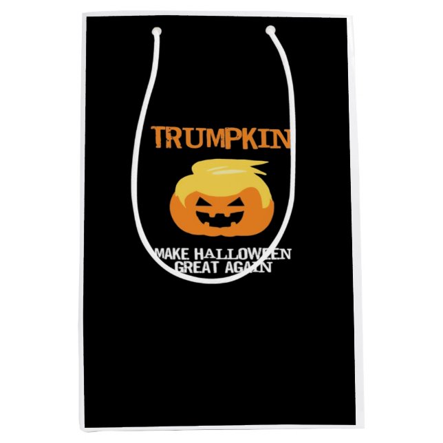 Halloween Trumpkin V3 Mittlere Geschenktüte (Vorderseite)