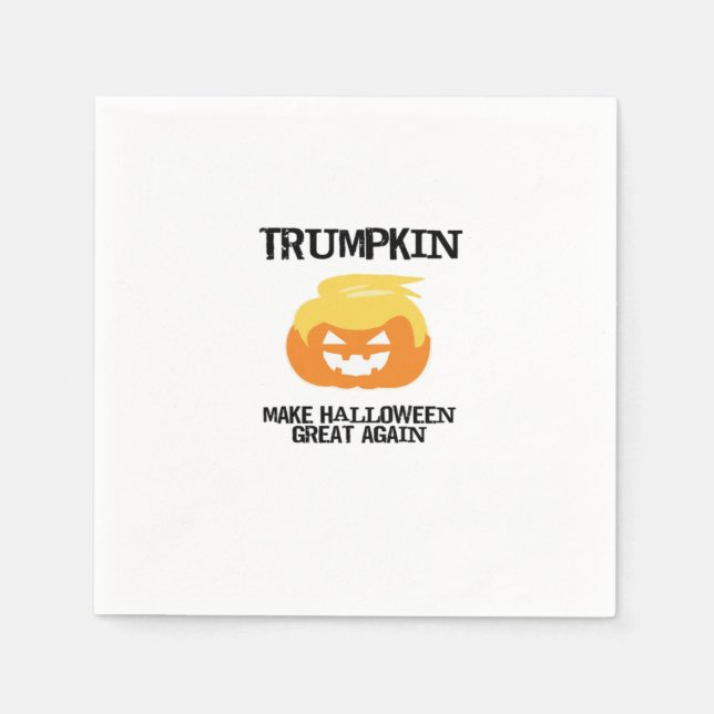 Halloween Trumpkin V3 Serviette (Vorderseite)