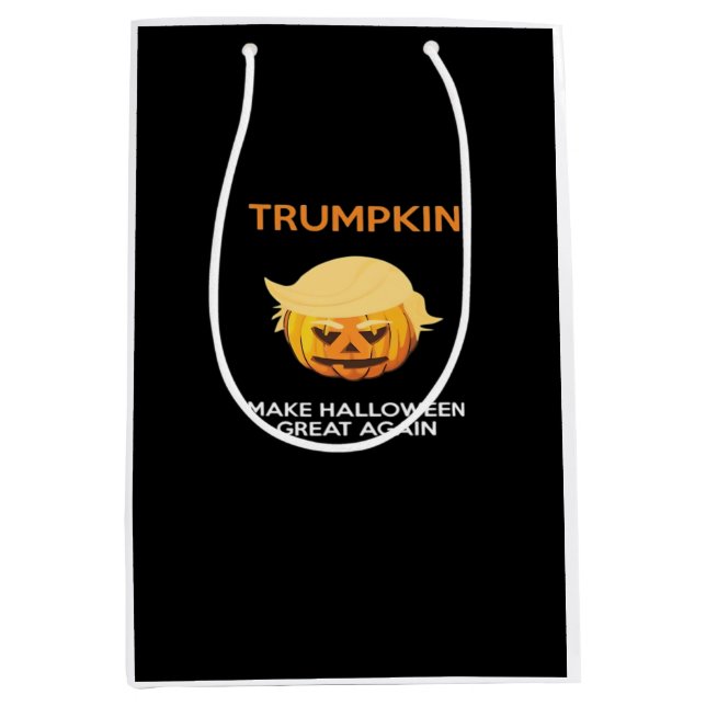 Halloween Trumpkin V4 Mittlere Geschenktüte (Vorderseite)