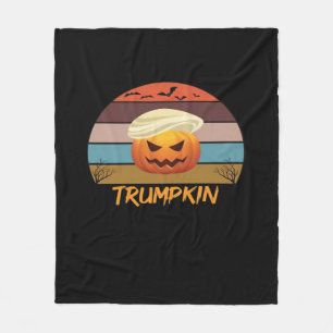 Halloween Trumpkin Vintag Fleecedecke