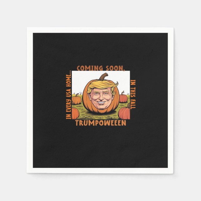 Halloween - Trumpkin-Wahlklassiker Serviette (Vorderseite)