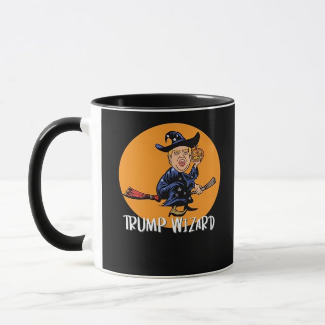Halloween Ttrump Wizard Funny Classic Tasse (Links)