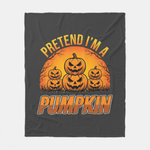 Halloween Tu So Als Ob Ich Ein Kürbis-Jack OLanter Fleecedecke