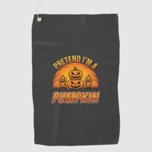 Halloween Tu So Als Ob Ich Ein Kürbis Jack OLanter Golfhandtuch