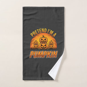 Halloween Tu So Als Ob Ich Ein Kürbis-Jack OLanter Handtuch