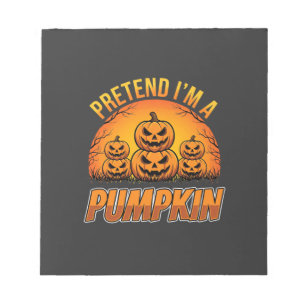 Halloween Tu So Als Ob Ich Ein Kürbis Jack OLanter Notizblock