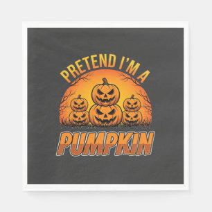 Halloween Tu So Als Ob Ich Ein Kürbis-Jack OLanter Serviette