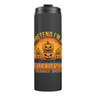 Halloween Tu So Als Ob Ich Ein Kürbis-Jack OLanter Thermosbecher