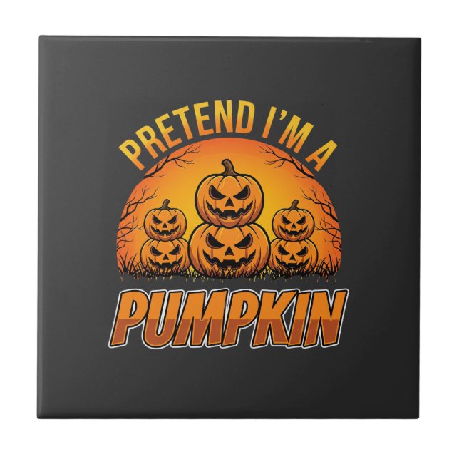 Halloween Tu So Als Wäre Ich Ein Kürbis Jack OLant Fliese (Vorderseite)