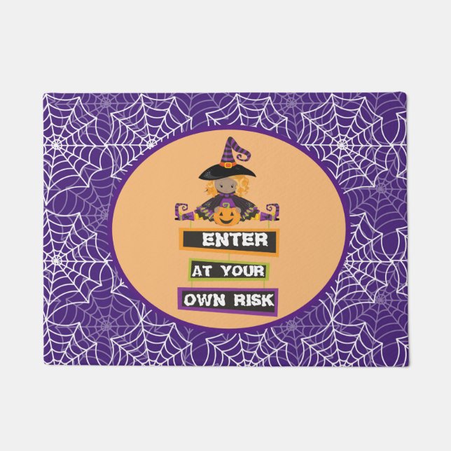 Halloween-Türmatte oder Teppich Fußmatte (Vorderseite)