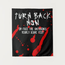 Halloween Turn Back Now Blood Spatter Tropfen