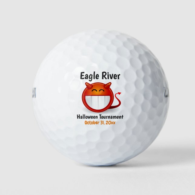 Halloween Turnier Custom Devil Golfball (Vorderseite)