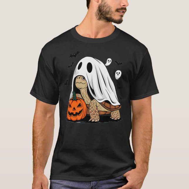 Halloween Turtle Ghost Pumpkin Costume Terrapin To T-Shirt (Vorderseite)