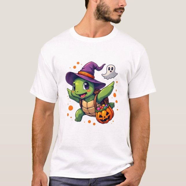 Halloween Turtle Tortoise Kostüme Männer Frauen Ki T-Shirt (Vorderseite)
