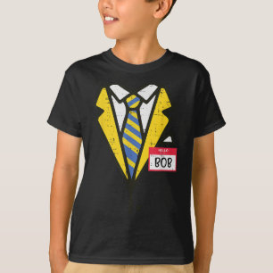 Halloween Tuxedo Hallo Mein Name Bob Kostüm Boys K T-Shirt