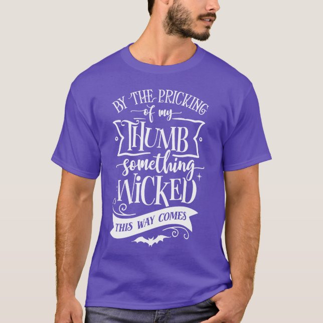 Halloween-Typografen T-Shirt (Vorderseite)